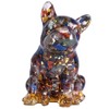 Nupuyai Various Stones French Bulldog Carved Crystal Animal Statue Ornament,