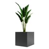 Galvanized Steel Planter Box, 24Inch Large Square Indoor Outdoor Planters