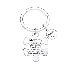 Mom Gift Mom Keychain Appreciation Keychain Gift for Mom Birthday Christmas from Son Daughter Gift for Mom Thank You Gifts (Mommy)
