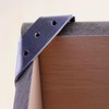 Pxyelec Silver Corner Protectors Stainless Steel Bracket Cupboard Corner Three
