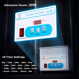 JIEJING 0.8L Sonic Jewelry Cleaner Machine 40kHz Ultrasonic Cleaning Machine for Jewelry Diamond Rings Coins Small Parts etc