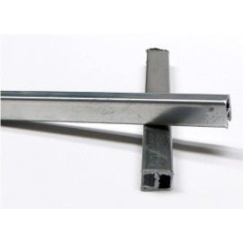 U Zinc - 3/8" - 6ft Zinc Came (Cut Into 3-24" Pieces) by BiNARi Glass Studio