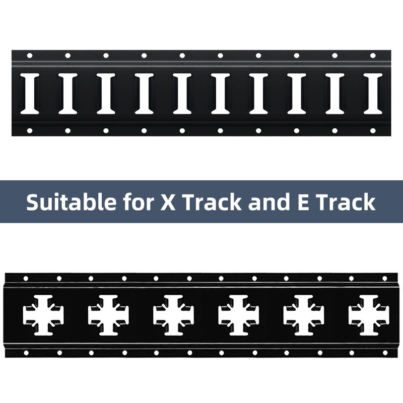 KOPKIO 12PCS E Track J Hooks Heavy Duty E Track