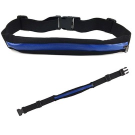 AIMALL Waist Running Zip Belt Lycra Bum Bag Pocket Hiking Cycling Jogging Cycling Pouch - Waterproof Zip Pouch for Phones, Keys, Cards - Durable Quick Release Buckle & Strap, Fits 27.5-43.3 in