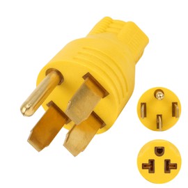 Copgge NEMA 14-50P to 5-15R 5-20R 6-15R 6-20R Compact 240V 50 Amp 3 Prong Male Plug to 240V 15 Amp 20 Amp 3 Prong Female Receptacle For Generator Welder Washer Dryer EV Charging Cord Adapter Connector