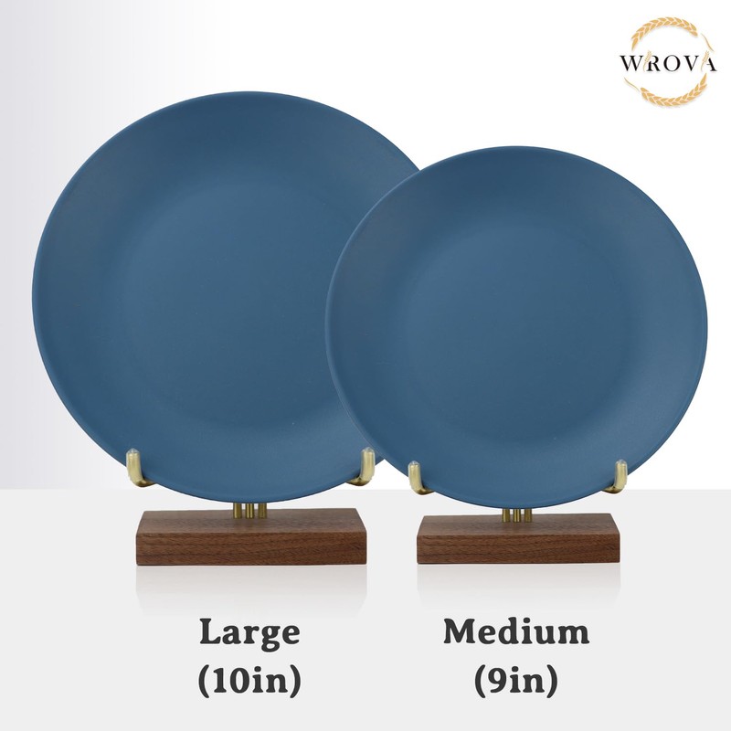 Wrova Wheat Straw Dinner Plates 10 Inch Unbreakable Set of