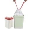 pekky 4 Galones Pequeños Cordón Heavy Duty Bolsas de Basura,
