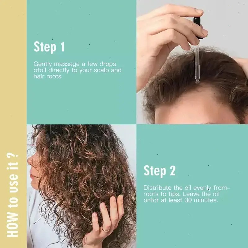 Aceite Vegano Natural Para El Crecimiento Del Cabello