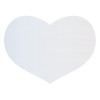 Durable Blank Heart Shaped Corrugated White Yard Sign - Strong