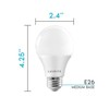 LUXRITE A19 LED Bulb 75W Equivalent, 1100 Lumens, 3000K Soft