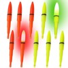 cocoriko 電気ウキ トップ 電池付 LED 夜釣り 海釣り フロート (黄5本・赤5本（電池なし）)