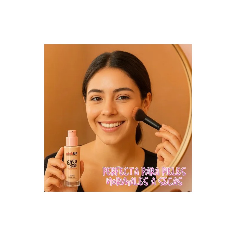 Pink Up, Maquillaje Liquido, Cobertura Media, Base De Agua