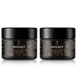 ALTAY MUMMIYO Shilajit Resin with Fulvic Acid & Trace Minerals, Original Siberian Shilajit Pure with 85+ Humic Acid Supplement for Energy & Immune System - 100 Serving / 50g (2 Pack), Gel