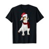 Cute Jack Russell Shirt Santa Hat Scarf Funny Christmas Gift