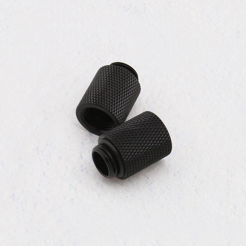 EMSea 4pcs Black G 1/4 Inch Extended Nut Seat 20mm