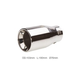 Simoni Racing TRX/25 Terminale di Scarico Universale, Uscita Singola Dritta 103 mm, in Acciaio Inox
