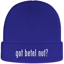 One Legging it Around got Betel nut? - Soft Adult Beanie Cap, Blue