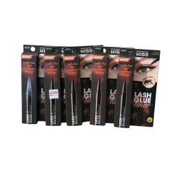 Kiss Nails Lot Of 5 KISS Lash Glue Liner False Eyelash Glue & Eyeliner - Brown