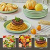ZQtyf 7.8 Inch Wheat Straw Dinner Plates Set of 5,