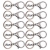 10Pcs Key Chain Plating Non Fading Simple Keychain Bag Buckle