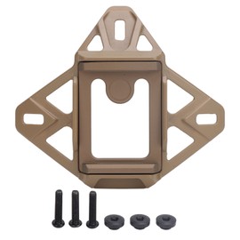 Helmet Shroud Aluminum Alloy Helmet NVG Mount Adapter for FAST for Wendy for AF Helmet Tan