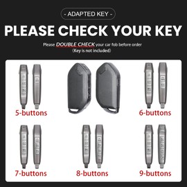 OLLEN NO-Screws Premium Leather for Kia Key Fob Cover, Fit for Kia Telluride 2023 2024 2025~, for K4 K5 Sorento EV9 2024 2025~, for Carnival 2025~ Car Key Case (5 Buttons, Beige)