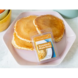 The Candle Daddy Pancakes & Maple Syrup - Sticky and Sweet Pancake Scented Melt- Maximum Scent Wax Cubes/Melts- 1 Pack -2 Ounces- 6 Cubes