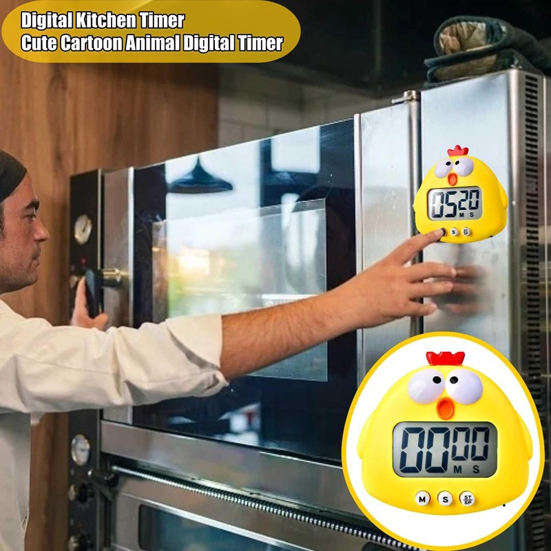 Cute Cartoon Animal Digital Timer Countdown Timer Kids Timer LCD