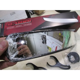 SLASHER LONG REAR VIEW CENTER MIRROR / UTV RZR RANGER CAN-AM RHINO RAZOR MULE