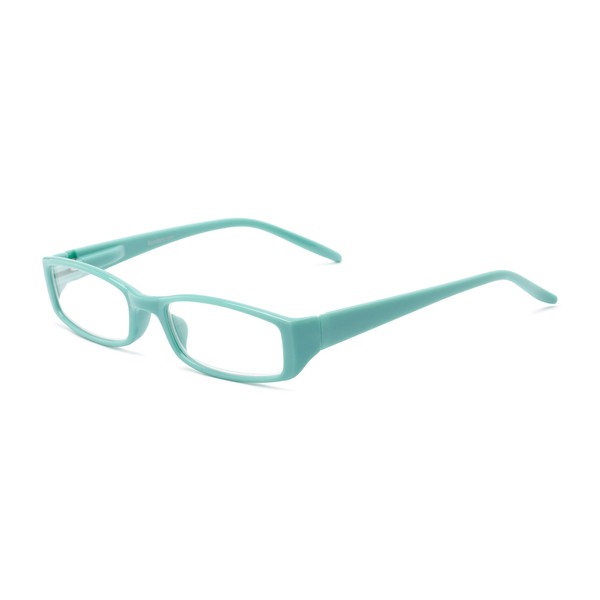 Rectangle Reading Glasses in Teal by Readers.com | The Sophie | +2.00