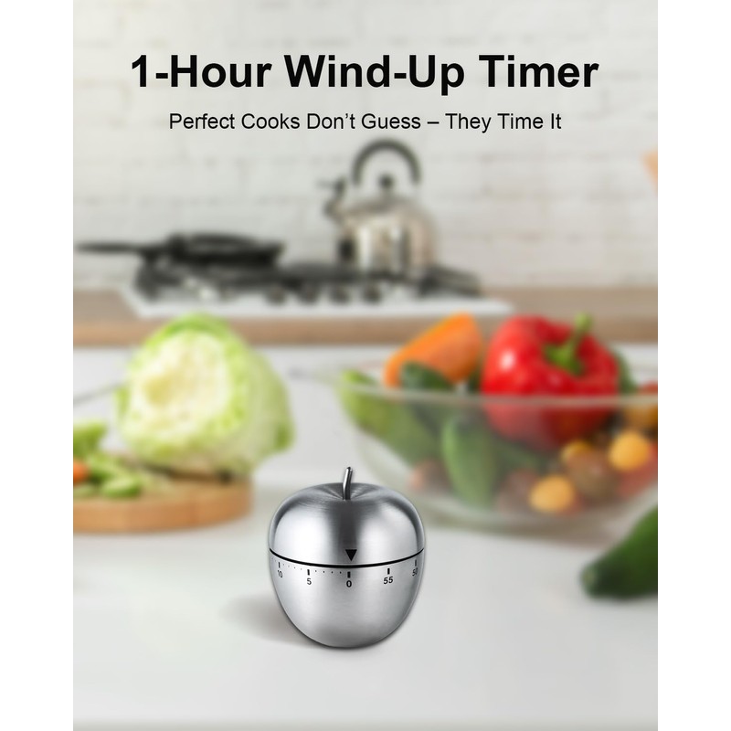 INTRESTIN Kitchen Timer for Cooking, 60 Minutes Mechanical Timer -