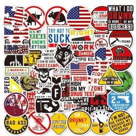 150pcs Hard Hat Stickers for Adults,Funny Hard Hat Accessories For Men Construction, Waterproof Vinyl Stickers For Welding Helmet, Tool Box, Electrician, Truck, Blue Collar Stickers For Men (150)