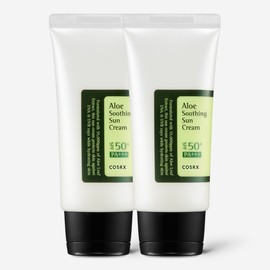 COSRX Aloe Soothing Calming Moisture Sun Cream SPF50 PA+++ 50ml, 2 units / 코스알엑스 알로에 수딩 진정 수분 선 크림 SPF50 PA+++ 50ml, 2개