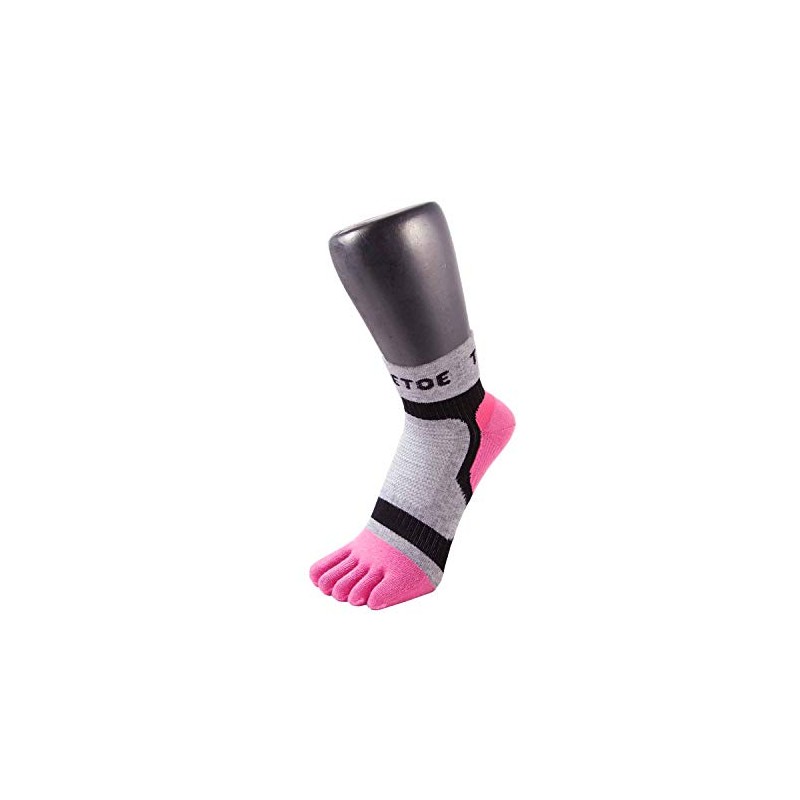 TOETOE® Sport Light Runner Toe Socks, pink, 36-39