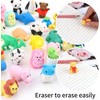 36 PCS Animal Erasers, Bulk Pencil Erasers Come Apart Puzzle