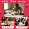 Glucose Gummies Raspberry Flavor, Quick Energy Fuel Support for Active