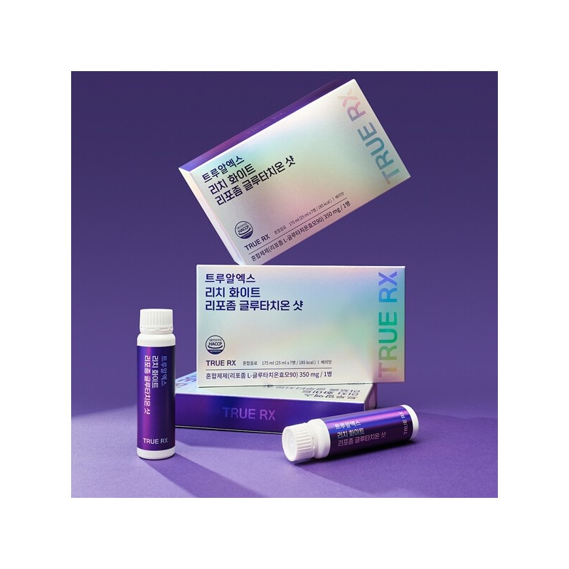 TrueRX Rich White Liposomal Glutathione Shot (Liquid) 2 boxes for