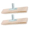 IWOWHERO 2pcs Deck Brush for Efficient Moss and Grass Removal