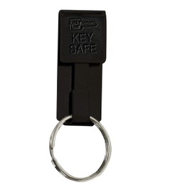 Lucky Line Key Safe Belt Key Ring Holder Slip On, Black Powder Coat, 1/Pk (47701)