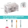 PARKMANI 2 PCS Toothbrush Holders Wall Mounted with Cover, Electric