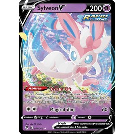 Pokémon Sylveon V - 074/203 - Ultra Rare - Sword & Shield - Evolving Skies - Collectible Card - Near Mint - 1 Piece