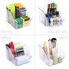 Smart Design 3-Section Clear Bin with Dividers