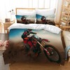 HZVRTN Motorcycle Bedding Set, Teens, Cool Motorcycle Driver Bed Set