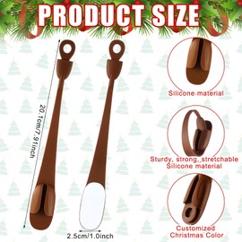 24 Pcs Christmas Garland Hanger Mantle Garland Hooks, No Damage, Brown