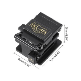 sourcing map SKL-60S Optical Fiber Cleaver, Fiber Optic Cleaver Cold Splicing Tool Cutting Machine 3 in 1 Function Tungsten Steel Sheet for Optical Fiber