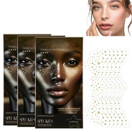 18 Stück Sommersprossen Tattoo Aufkleber von Boxiatil – Temporärer Wasserfester Sommersprossen-Aufkleber für ein natürliches Aussehen, Fake Freckles Patch für Make-up-Partys