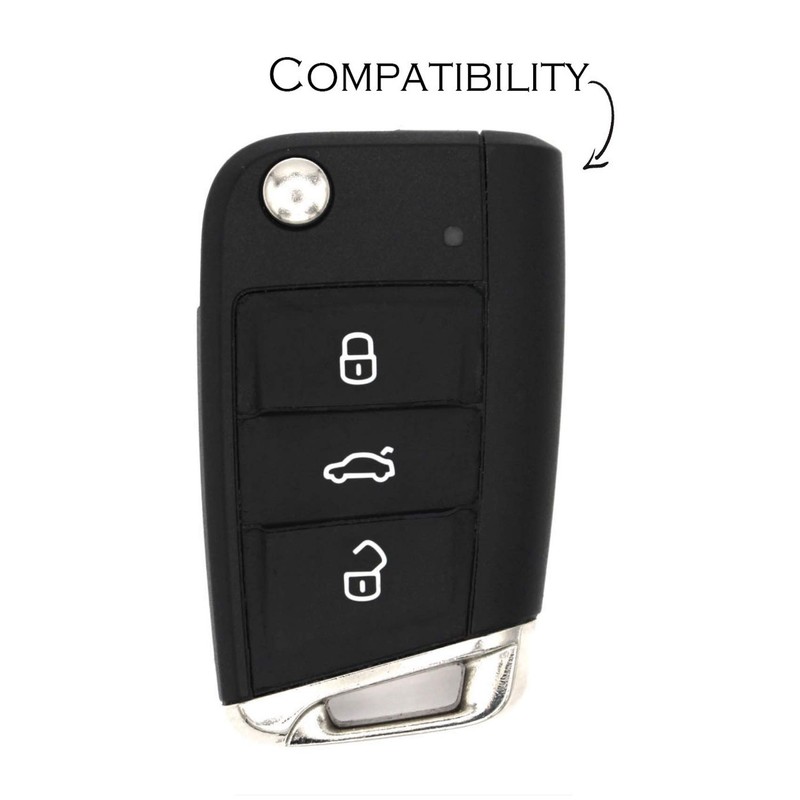 Finest Folia Car Key Case for 3-Button Car Key TPU