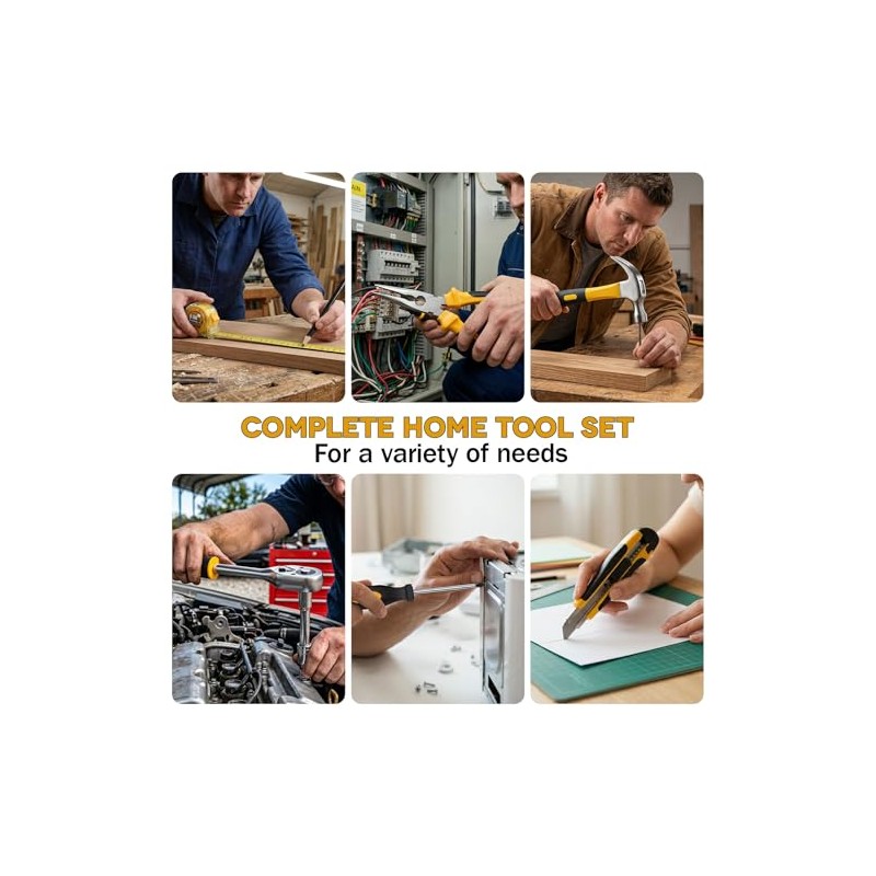 Sundpey 267-Piece Tool Kit with Drill - Basic General Home