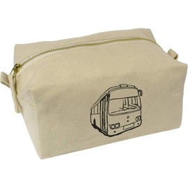 'City Bus' Canvas Wash Bag/Makeup Case (CS00039062)