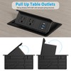 Table Power Outlet Hub PD20W USB-C Fast Charging Station, Recessed